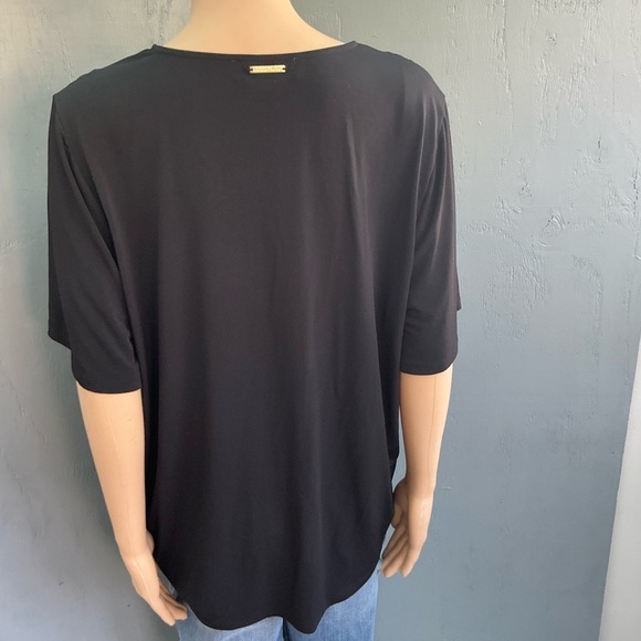 Michael By Michael Kors Flowy Shoulder Rings Accent Ring Black Size XL - Picture 5 of 8